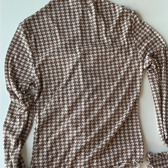 FP Intimately Free Little Crush Houndstooth Top Sz Med - Picture 7 of 7